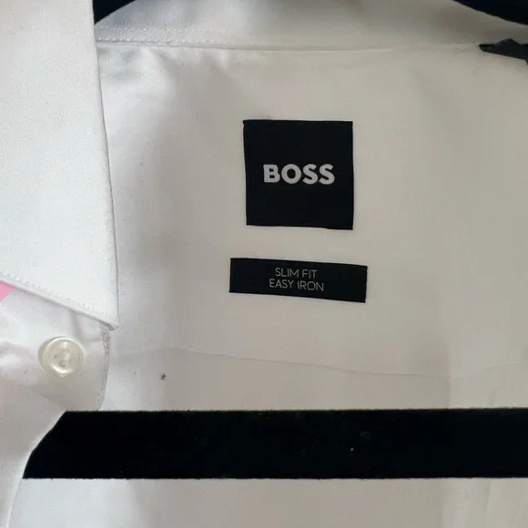 Boss Hank slim fit easy iron bibbed tuxedo shirt - Picture 3 of 12